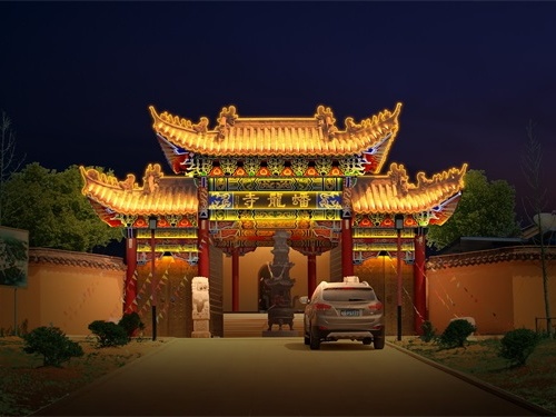 戶外古建筑亮化在選材方面要注意哪些？